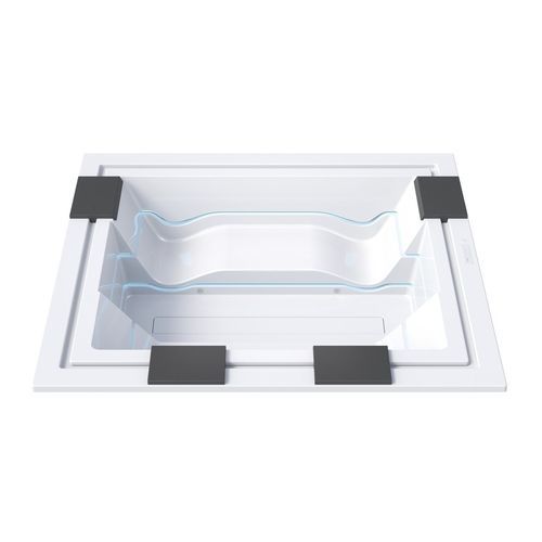 Einbau-Whirlpool - VIBE INFINITY INGROUND - Aquatica Marmite SP. Z.o.o - rechteckig / Fünfsitzer / Viersitzer
