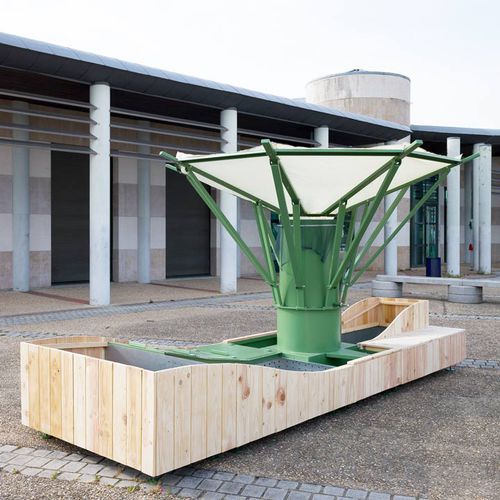 Pflanzkasten für Kräuter / Holz - MALAWA - TF URBAN - Stahl / für öffentliche Bereiche / für Außenbereich
