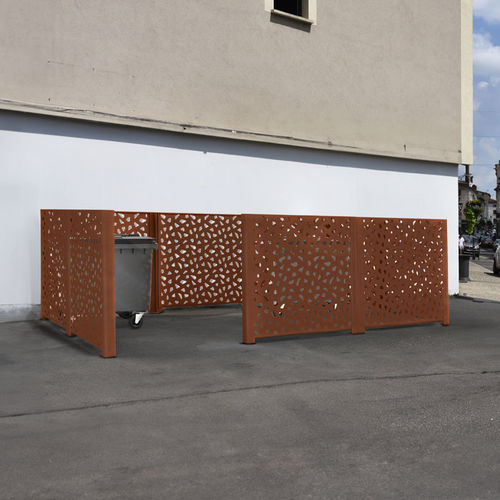 Mülltonnenbox für professionellen Gebrauch - ISO 9001 - TF URBAN - Stahl