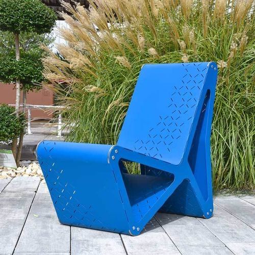 Stuhl / originelles Design - TERZ - TF URBAN - für den Innenraum / für Außenbereich / Stahl