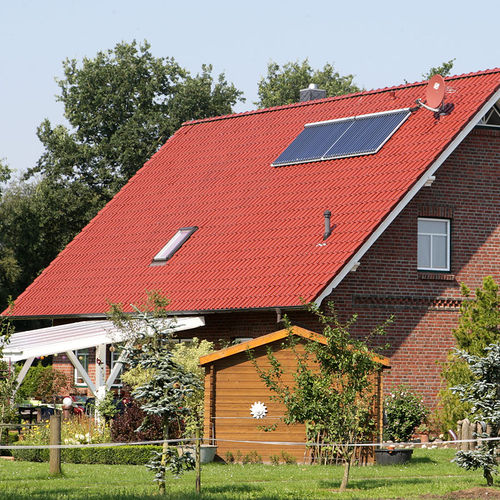 Pfanne-Dachziegel - PIEMONT - Röben - Klinker / rot / schwarz