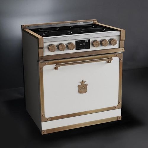 Induktionsherd - FIORENTINA 75 - Officine Gullo - mit 4 Kochfeldern / mit 1 Ofen / traditionell