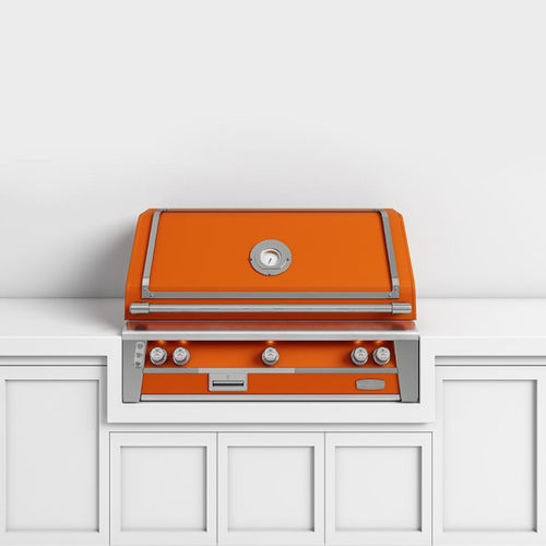Gas-Gartengrill - BBQ42T - Officine Gullo - Holz / freistehend / Einbau