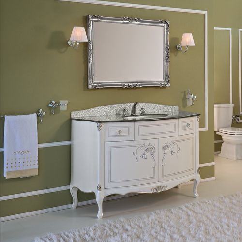 Freistehender Waschtisch-Unterschrank - TIFFANY - Etrusca Spa - Laminat / Stil / mit Schubladen