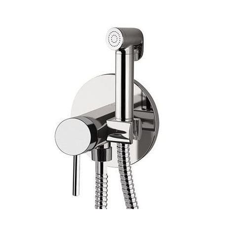 Handdusche für Toilette - 185UMW - Rubinetterie Mariani - zylinderförmig / verchromter Messing / modern