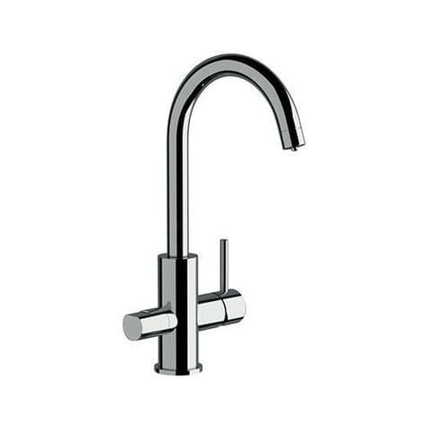 Aufsatz-Einhebelmischer - 560UM - Rubinetterie Mariani - aus verchromtem Metall / für Küche / 1-Loch