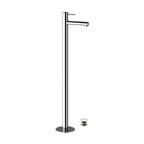Einhebelmischer für Waschtisch - 385UM	 - Rubinetterie Mariani - bodenstehend / verchromter Messing / für Badezimmer