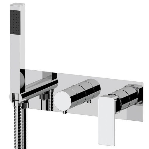 Einbau-Einhebelmischer - 873ICP2WB - Rubinetterie Mariani - für Badewanne / wandmontiert / verchromter Messing