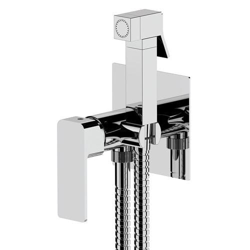 Handdusche für Toilette - 185IC - Rubinetterie Mariani - quadratisch / verchromter Messing / modern