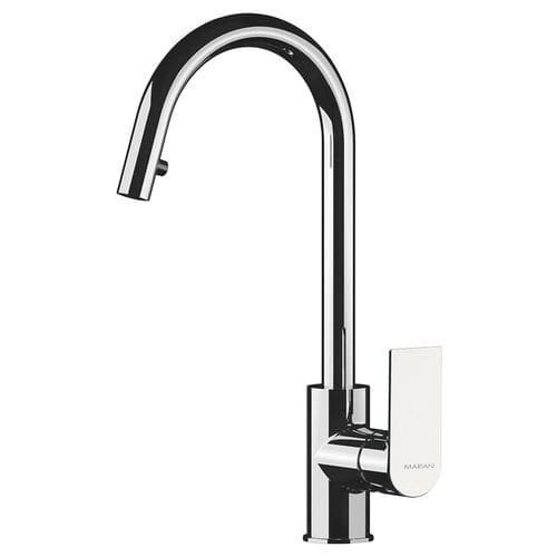 Aufsatz-Einhebelmischer - 584AV - Rubinetterie Mariani - verchromter Messing / für Küche / 1-Loch