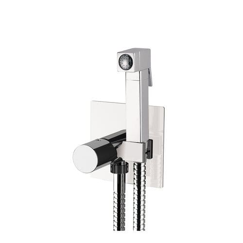 Handdusche für Toilette - 185AV5W - Rubinetterie Mariani - Quadratrohr / verchromter Messing / modern