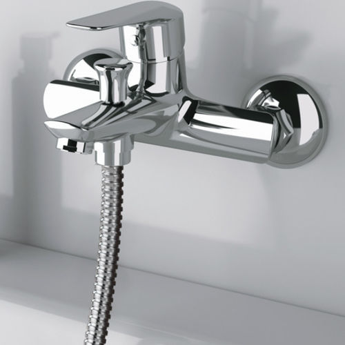 Einhebelmischer für Badewanne - 212ES - Rubinetterie Mariani - wandmontiert / aus verchromtem Metall / für Badezimmer