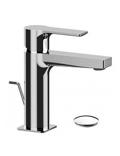 Einhebelmischer für Waschtisch - 393TD - Rubinetterie Mariani - verchromter Messing / für Badezimmer / mit Hebel