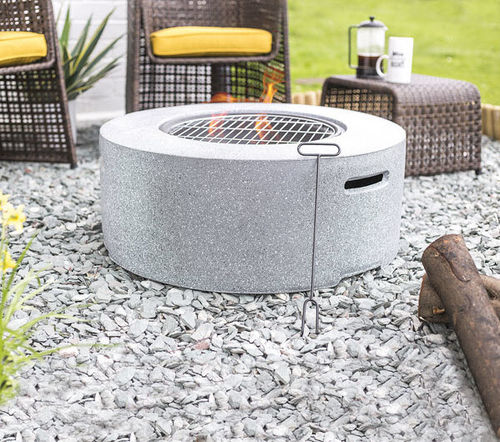 Garten-Feuerstelle / Holz - PHOENIX - Buschbeck - mit Grill