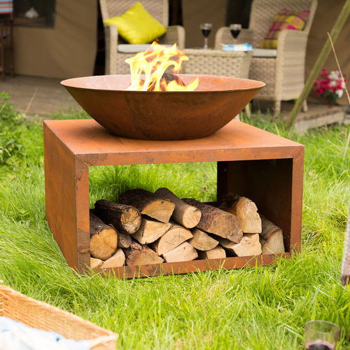 Garten-Feuerstelle / Holz - MOHO - Buschbeck - Stahl