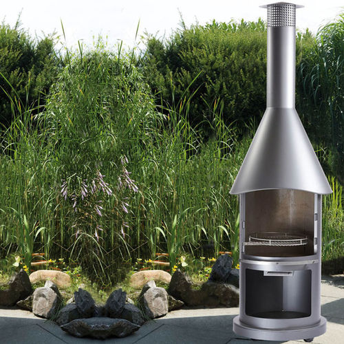 Holzkamin - AUCKLAND PRESTIGE - Buschbeck - bodenstehend / Einseitig / für Garten
