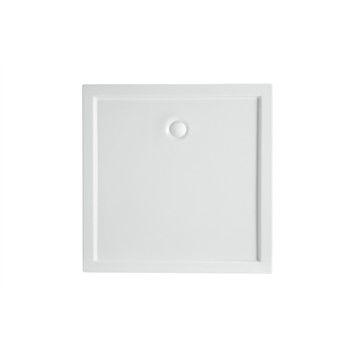Quadratische Duschwanne - SLIM 80x80 - Ceramic Vulcano - zum Einbauen / Keramik