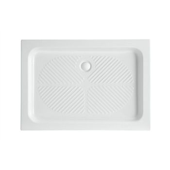 Rechteckige Duschwanne - CONTRACT 70X100 - Ceramic Vulcano - zum Einbauen / Keramik