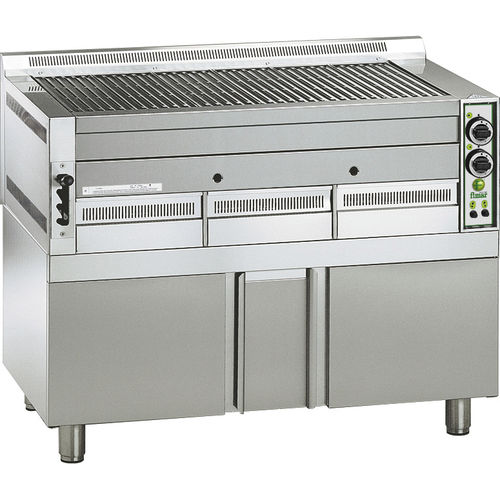 Gas-Gartengrill - B/115 - Fimar - Holzkohle / für professionellen Einsatz / festinstalliert