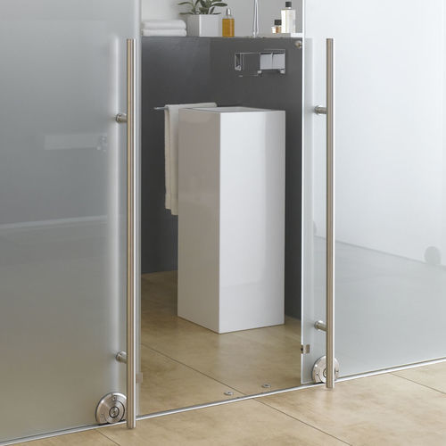 Stoßgriff für Glastür - TG.1150 - MWE Edelstahlmanufaktur - für Schiebetür / Edelstahl / modern