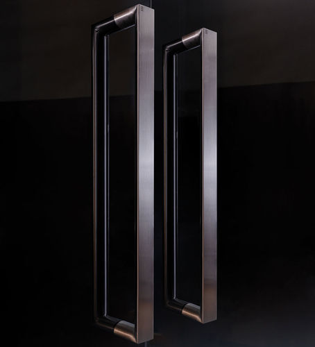 Stoßgriff für Glastür - CONTORNO  TG.1528 - MWE Edelstahlmanufaktur - Edelstahl / modern / bündig