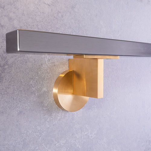 Edelstahl-Handlauf - CONCEPT F - MWE Edelstahlmanufaktur - polierter Edelstahl / Holz