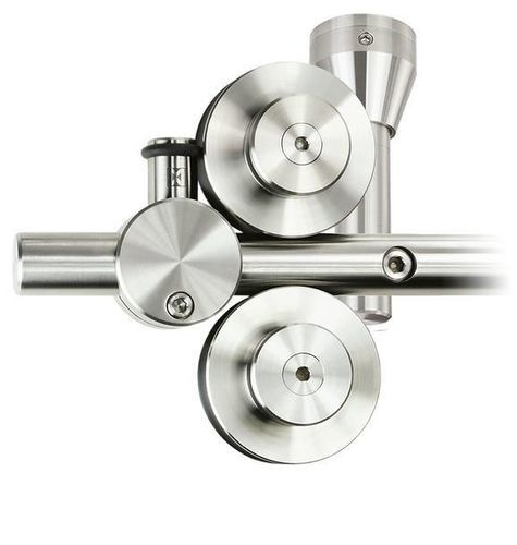 Edelstahl-Schiebesystem - TWIN - MWE Edelstahlmanufaktur - Glastüren / Tür / für Holztür