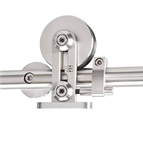 Edelstahl-Schiebesystem - SUPRA ST.1009.SU - MWE Edelstahlmanufaktur - Glastüren / für Holztür