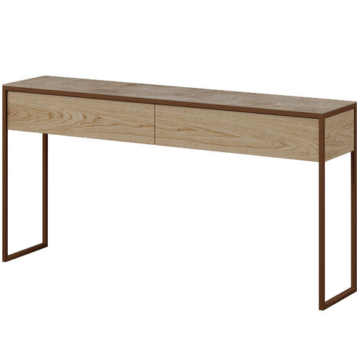 Moderner Konsolentisch - TERRA - MOBLIBERICA - Holz / Gestell aus Metall / rechteckig