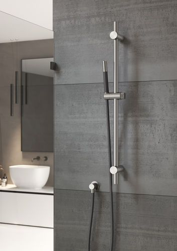 Edelstahl-Duschsäule - WATERLINE : SR - Fontealta - wandmontiert / modern / mit Handbrause