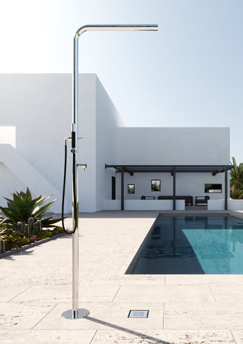 Außendusche für Pool - SKINNY S40.ME - Fontealta - Edelstahl / für Privatgebrauch