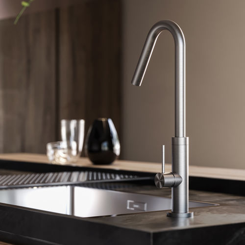 Aufsatz-Einhebelmischer - K35.Y - Fontealta - aus Edelstahl 316L / für Küche / 1-Loch