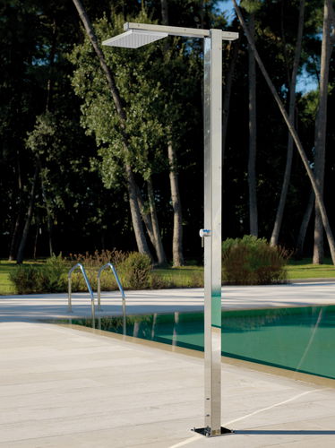 Außendusche für Pool - SQUARE SHOWER: Q86.M - Fontealta - Edelstahl