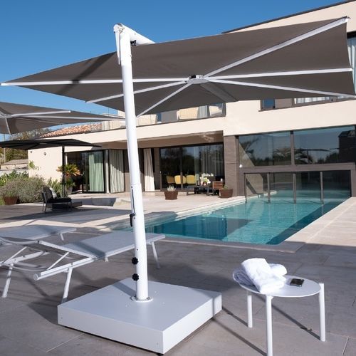 Quadratischer Sonnenschirm - Alba Starwhite - Scolaro - Ampel / schwenkbar / teleskopisch
