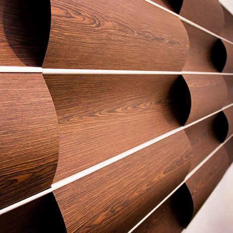 Dekorplatte für Wand - WOVIN WALL.01 - Wovin Wall - Holz / Laminat / 3D