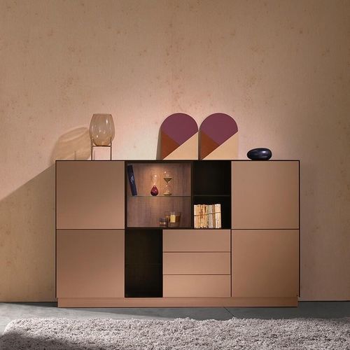 Wandmontiertes Sideboard - CUBE 55 - Ghekiere Industries - modern / Holz / melaminbeschichtet