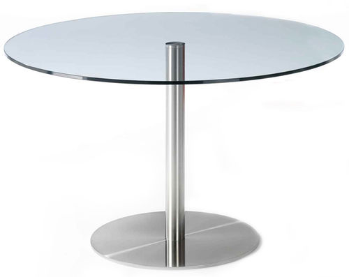 Moderner Tisch - RVS - Lourens Fisher - Stahl / oval
