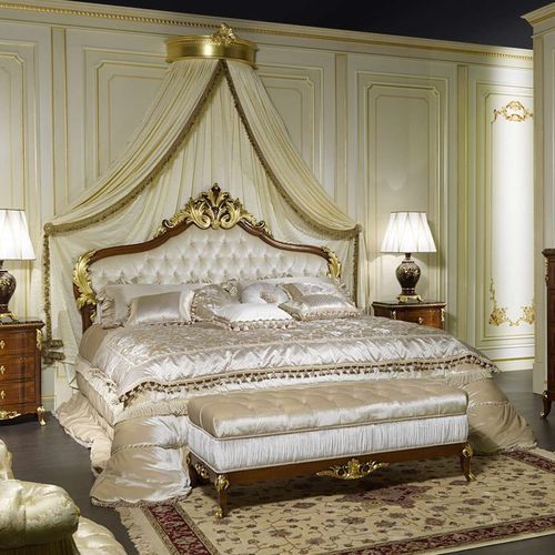 Himmelbett - France - VIMERCATI MEDA LUXURY CLASSIC FURNITURE - Doppelbett / Stil / Polster