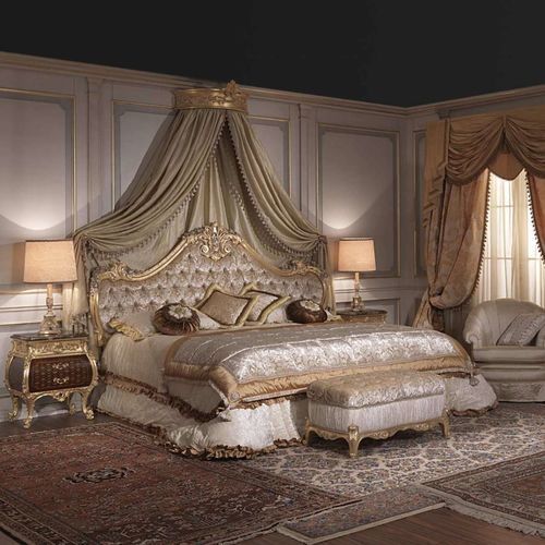 Himmelbett - EMPERADOR GOLD - VIMERCATI MEDA LUXURY CLASSIC FURNITURE - Doppelbett / Stil / Polster