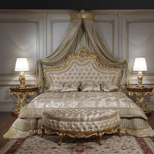 Himmelbett - art. 2012 - VIMERCATI MEDA LUXURY CLASSIC FURNITURE - Doppelbett / Barock / Polster