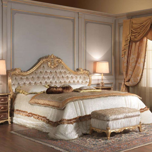 Doppelbett - Italian 18th century - VIMERCATI MEDA LUXURY CLASSIC FURNITURE - Stil / Polster / gepolstertes Kopfteil