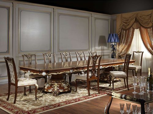 Esstisch / Ludwig XV. - Luigi XV - VIMERCATI MEDA LUXURY CLASSIC FURNITURE - Holz / Gestell aus Holz / rechteckig