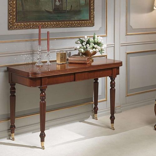 Stil-Konsolentisch - art. 955/T - VIMERCATI MEDA LUXURY CLASSIC FURNITURE - Nussbaum / Gestell aus Nussbaum / rechteckig
