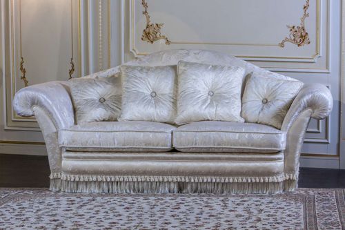 Stil-Sofa - Vanity - VIMERCATI MEDA LUXURY CLASSIC FURNITURE - Stoff / mit Armlehnen / mit Kissen