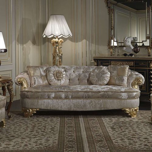 Stil-Sofa - Paris - VIMERCATI MEDA LUXURY CLASSIC FURNITURE - für Wohnzimmer / Stoff / mit Armlehnen