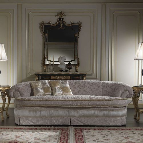 Stil-Sofa - London - VIMERCATI MEDA LUXURY CLASSIC FURNITURE - für Wohnzimmer / Stoff / mit Armlehnen
