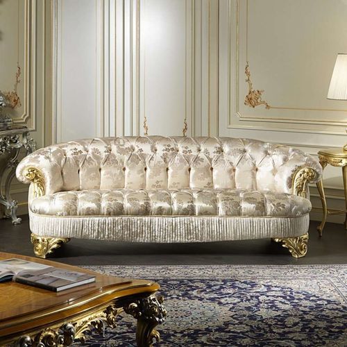 Stil-Sofa - Paris - VIMERCATI MEDA LUXURY CLASSIC FURNITURE - für Wohnzimmer / Stoff / mit Armlehnen