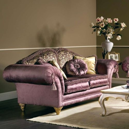Stil-Sofa - Majestic - VIMERCATI MEDA LUXURY CLASSIC FURNITURE - für Wohnzimmer / Stoff / mit Armlehnen