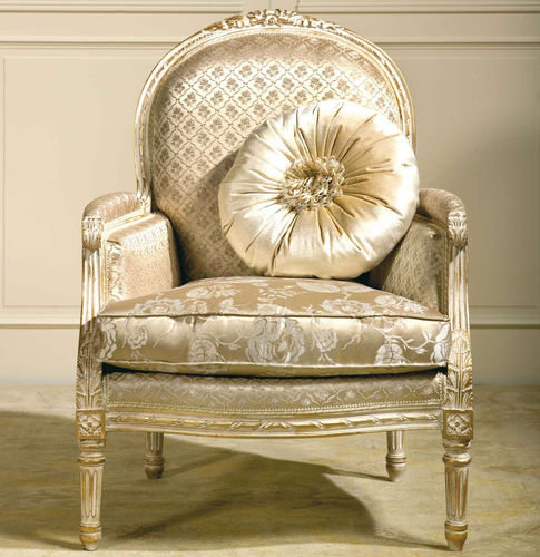 Stilsessel - RIALTO - VIMERCATI MEDA LUXURY CLASSIC FURNITURE - Stoff / Holz / mit Kissen