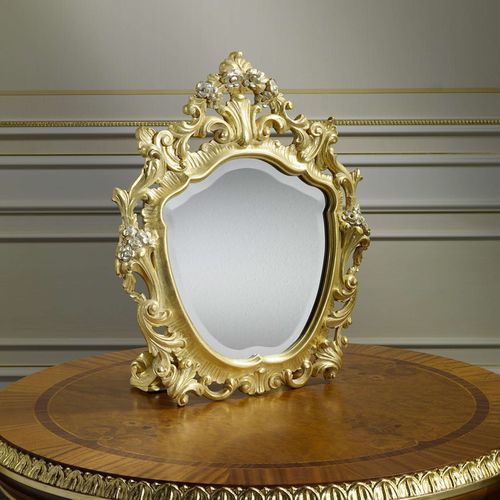 Tischspiegel - VIMERCATI MEDA LUXURY CLASSIC FURNITURE - Stil / blattvergoldetes Holz / gold
